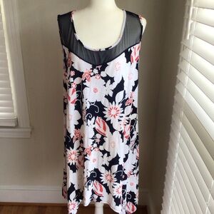 SJS Sleeveless Floral Print Dress
